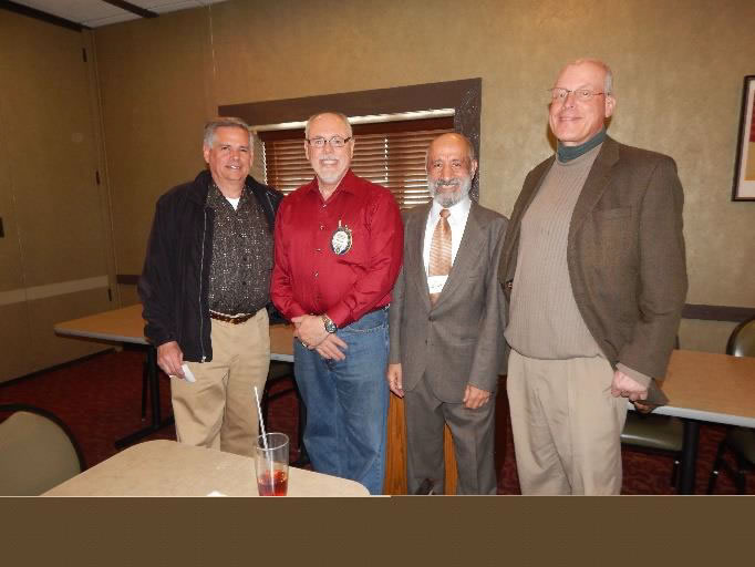 optimist pose with today's speaker and guest